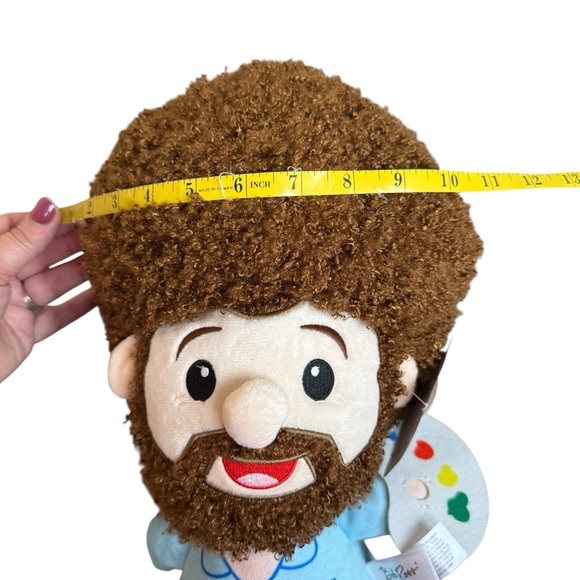 Licensed Bob Ross Character Plush Figure Doll Happy Little Painting Chill 13 In - Picture 8 of 12